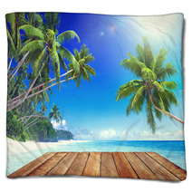 Tropical Paradise Beach Blankets 66649617