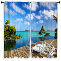 Tropical Relax In Mauritius Window Curtains 58173106