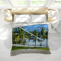 Tropical Resort With Volleyball Court Bedding 63935625