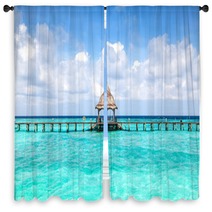 Tropical Seascape Window Curtains 64791085