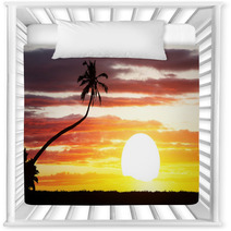 Tropical Sunset Background Nursery Decor 68590528