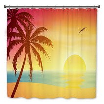 Tropical Sunset Bath Decor 46019441