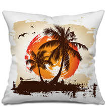 Tropical Sunset Pillows 20040624