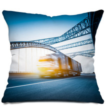 Truck Motion Blur Pillows 55280949