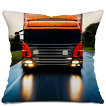 Truck On The Road Pillows 65701975