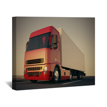 Truck On The Road. Wall Art 48561527