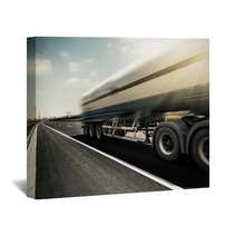 Truck On The Road Wall Art 62911861