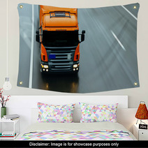 Truck On The Road Wall Art 65701971