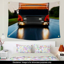 Truck On The Road Wall Art 65701975