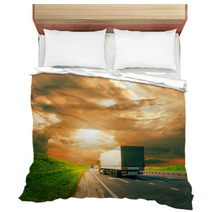 Trucks Under Colorful Sky Bedding 58705140