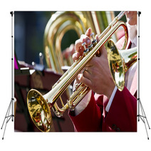 Trumpet Player Backdrops 39935284