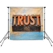 Trust In Vintage Letterpress Wood Type Backdrops 100562738