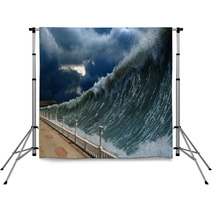 Tsunami Waves Backdrops 56441028