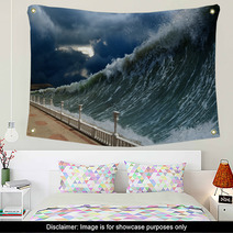 Tsunami Waves Wall Art 56441028