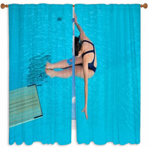 Tuffo In Piscina Window Curtains 51649546