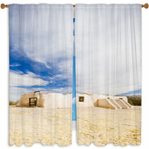 Tumacacori Mission, Arizona, USA Window Curtains 56374415