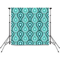 Turquoise And Teal Abstract Droplet Pattern Backdrops 67371915