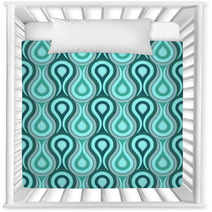 Turquoise And Teal Abstract Droplet Pattern Nursery Decor 67371915