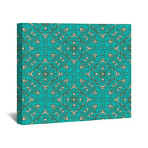 Turquoise Background Wall Art 51527063
