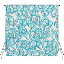 Turquoise Leaves Backdrops 51527067