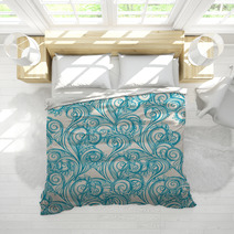 Turquoise Leaves Bedding 51527067
