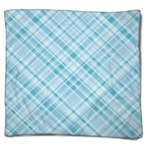 Turquoise Plaid Blankets 9062382
