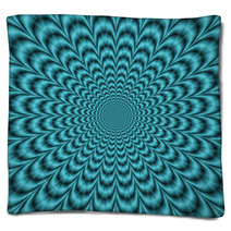 Turquoise Rosette Blankets 64726250