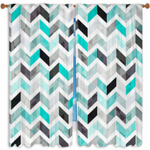 Turquoise Shiny Vector Background Window Curtains 53144592