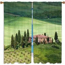 Tuscany Landscape - Belvedere Window Curtains 46483889