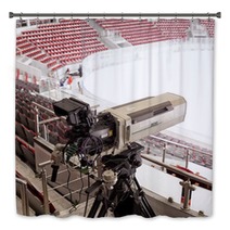 Tv Camera For Broadcast Hockey Bath Decor 144049222