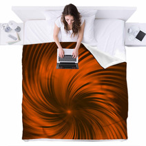 Twisted Orange Color Background Blankets 70818061