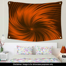 Twisted Orange Color Background Wall Art 70818061