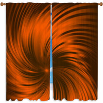 Twisted Orange Color Background Window Curtains 70818061