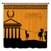 Two Ancient Greek Warriors Bath Decor 49300103