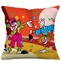 Two Clowns In The Circus Pillows 42810937