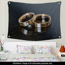 Two Golden Rings Wall Art 61660180