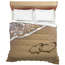 Two Hearts In The Sand Bedding 7711689
