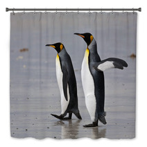 Two King Penguins On The Beach Bath Decor 50922406