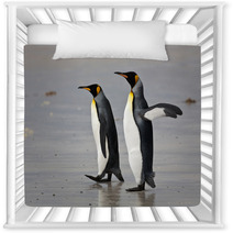 Two King Penguins On The Beach Nursery Decor 50922406