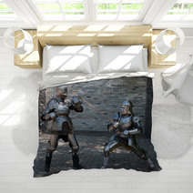 Two Knights In The Ancient Metal Armor Bedding 66227638