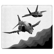 Two Military Aircraft Rugs 31822480