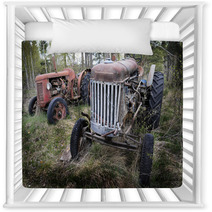 Two Old Rusty Tractor In The Forest Nursery Decor 67663269