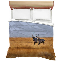 Two Oryx In The Savannah Bedding 82269161