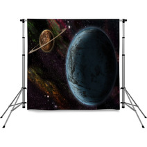 Two Planet In Outer Space Backdrops 10393766