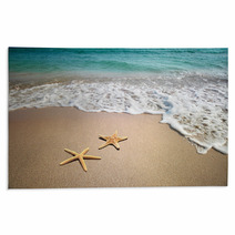 Two Starfish On A Beach Rugs 19804151