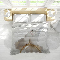 Two White Doves Kissing And Huggung Bedding 36693939