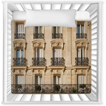 Typical Facade Of Parisian Building Near Notre Dame Nursery Decor 87187173