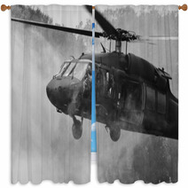 UH-60 Blackhawk Helicopter Window Curtains 58453076