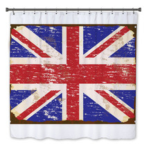 UK Flag Enamel Sign Bath Decor 57701738
