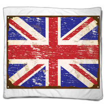 UK Flag Enamel Sign Blankets 57701738